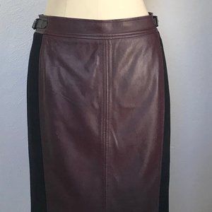 Ann Taylor Faux Leather Pencil Skirt Sz 6